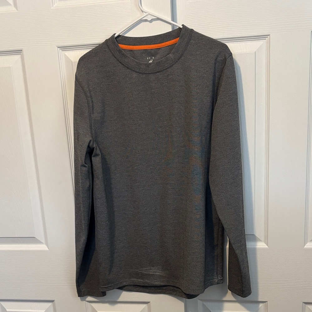 Men's Gray Long Sleeve Shirt